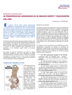 Petropress 2 | La prospección geológica en la región del norte y occidental del país