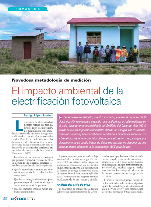 Petropress 6 | El impacto ambiental de la electrificación fotovoltaica