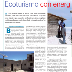 Petropress 6 | Ecoturismo con energías renovables