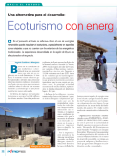 Petropress 6 | Ecoturismo con energías renovables