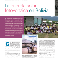 Petropress 6 | Caminando hacia el futuro la energía solar fotovoltaica en Bolivia