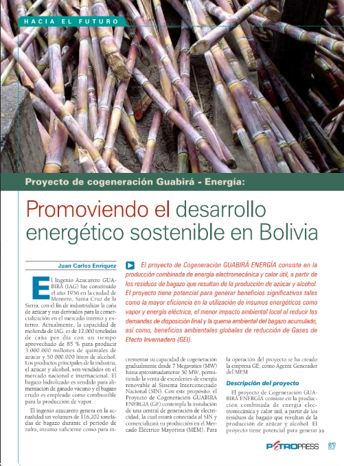 Petropress 6 | Promoviendo el desarrollo energético sostenible en Bolivia