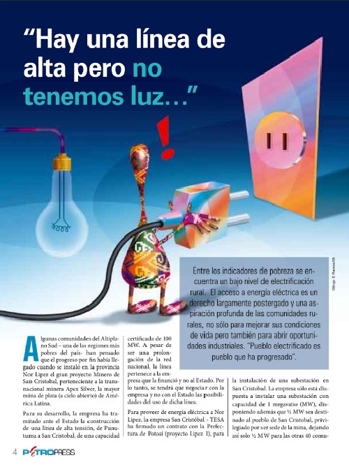 Petropress 12 | Hay una línea de alta pero no tenemos luz