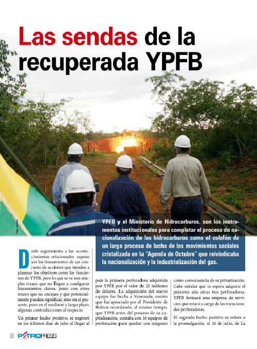 Petropress 12 | Las sendas de la recuperada YPFB