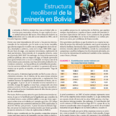 Petropress 13 | Estructura neoliberal de la minería en Bolivia