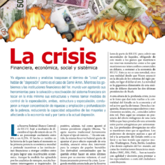 Petropress 13 | La crisis financiera economica social y sistemica