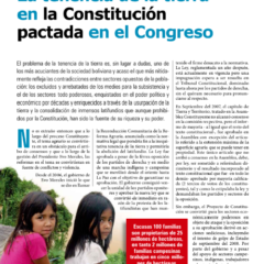 Petropress 13 | La tenencia de la tierra en la Constitución pactada en el Congreso