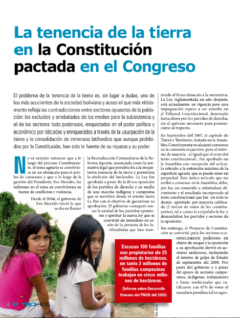 Petropress 13 | La tenencia de la tierra en la Constitución pactada en el Congreso