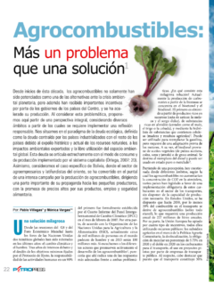 Petropress 14 | Agrocombustibles más un problema que una solución