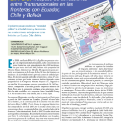 Petropress 14 | Perú traspaso de concesiones entre transnacionales en las fronteras de Chile Ecuador y Bolivia