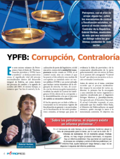 Petropress 14 | YPFB Corrupción Contraloría y auditorías