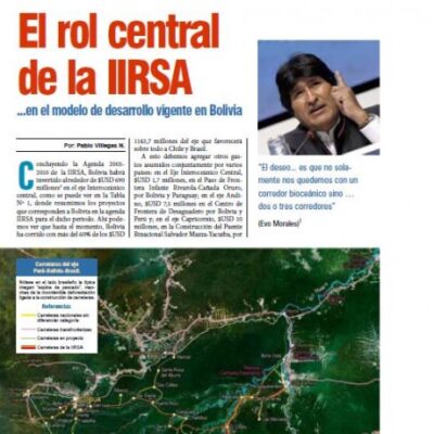 Petropress18_ART1_El rol central de la IIRSA en el modelo vigente en Bolivia