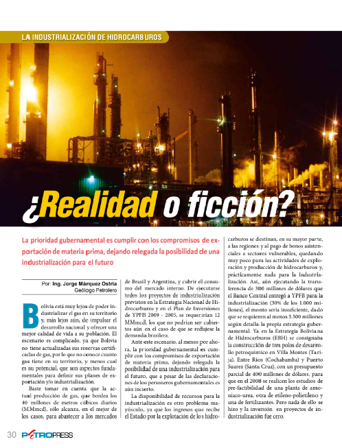 Petropress 21 | La industrialización de hidrocarburos ¿Realidad o ficción?