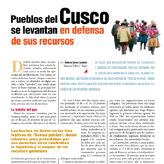 Petropress 22 | Pueblos del Cusco se levantan en defensa de sus recursos