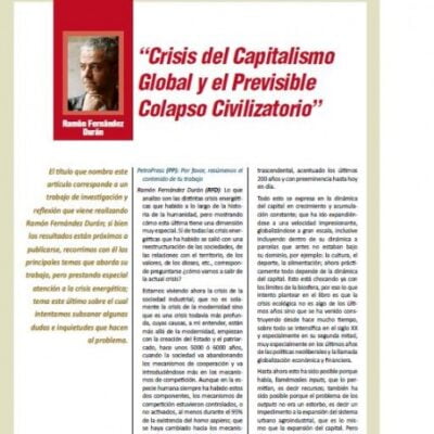 Crisis del capitalismo global y el previsible colapso civilizatorio