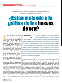 Petropress 23 | La explotación irracional de yacimientos en Bolivia ¿Están matando a la gallina de los huevos de oro?