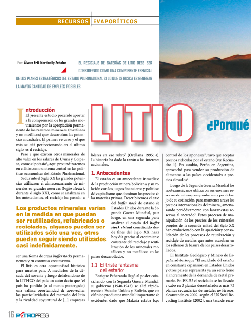 Petropress 23 | Litio ¿Por qué reciclarlo es tan importante como producirlo?