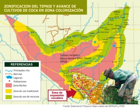 Zonificación Del TIPNIS Y Avance De Cultivos De Coca En Zona ...