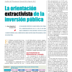 Petropress 28 | Análisis del Presupuesto General de la Nación 2012 la orientación extractivista de la inversión pública