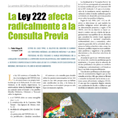 Petropress 28 | La Ley 222 afecta radicalmente a la Consulta Previa