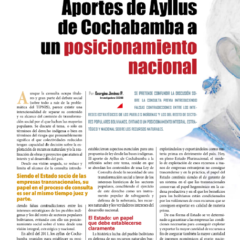 Petropress 28 | Aportes de Ayllus de Cochabamba a un posicionamiento nacional