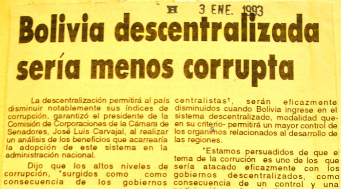 Bolivia descentralizada (3.1.93) Bolivia descentralizada (3.1.93)