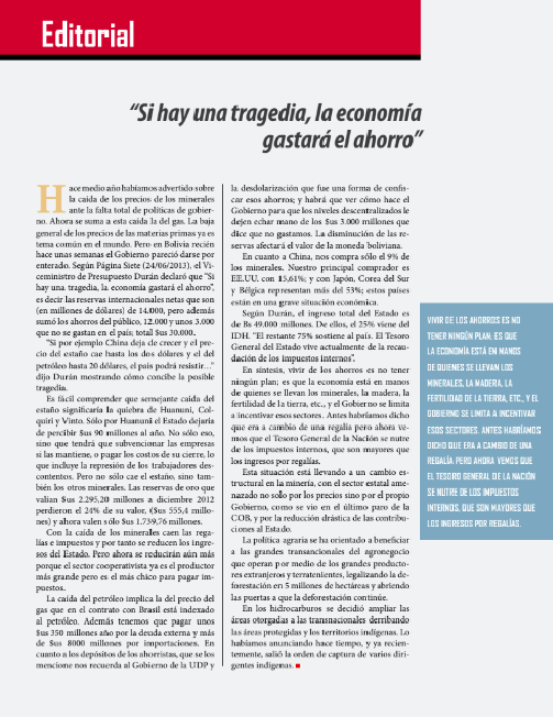 Petropress 31 | Si hay una tragedia la economía gastará el ahorro