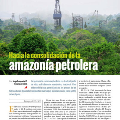 Hacia la consolidación de la Amazonia petrolera