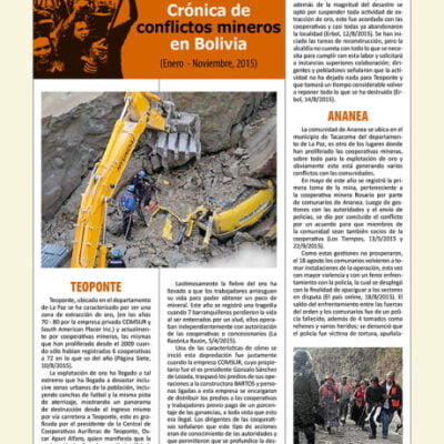 Crónica de conflictos mineros