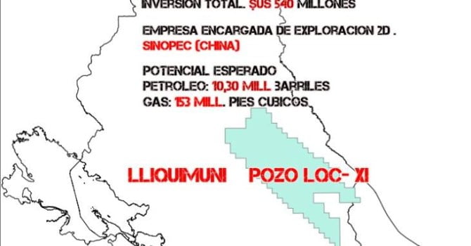 Lliquimuni marca expansión de frontera hidrocarburífera en Bolivia (5.1.15) Lliquimuni marca expansión de frontera hidrocarburífera en Bolivia (5.1.15)