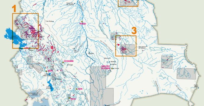 Mapa interactivo: Áreas mineras cooperativizadas (Atlas Minero de Bolivia) Mapa interactivo: Áreas mineras cooperativizadas (Atlas Minero de Bolivia)