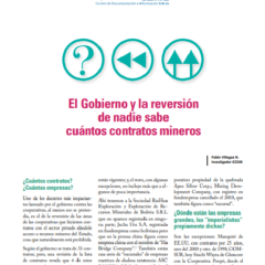 El Gobierno y la reversión de nadie sabe cuántos contratos mineros