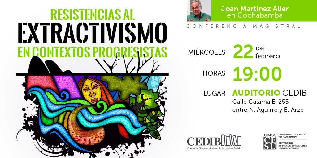 Joan Martinez Alier en Cochabamba