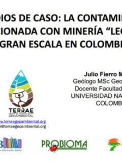 Pasivos ambientales de minería en parte alta de cuencas y sus impactos. Julio Fierro