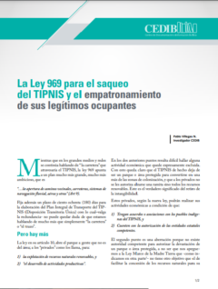 La Ley 969 para el saqueo del TIPNIS y el empatronamiento de sus legítimos ocupantes