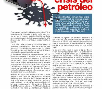 La pandemia y la agudización de la crisis del petróleo La pandemia y la agudización de la crisis del petróleo