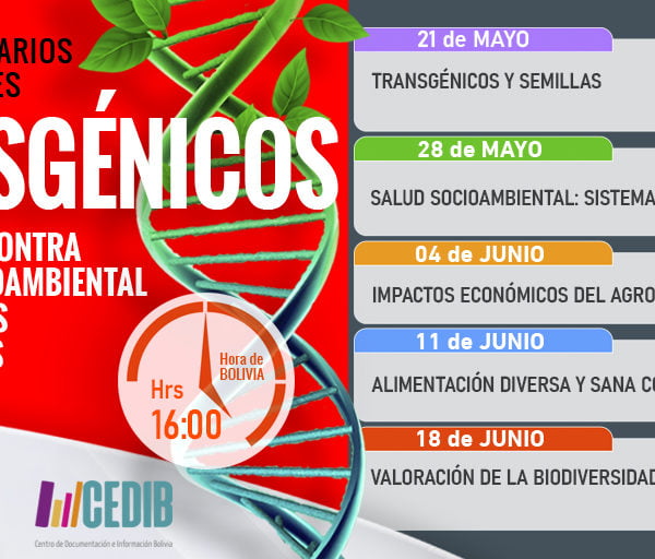 Ciclo de webinarios sobre transgénicos Ciclo de webinarios sobre transgénicos