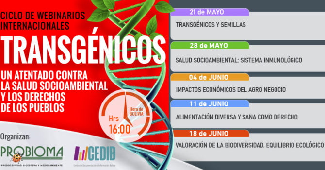 Ciclo de Webinarios sobre transgénicos Ciclo de Webinarios sobre transgénicos