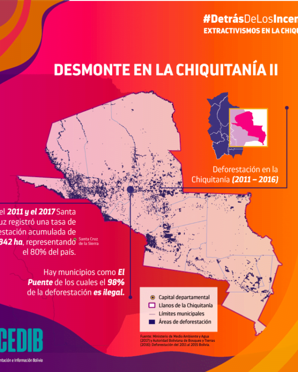 Detrás de los incendios: Madera y deforestación en la Chiquitanía Detrás de los incendios: Madera y deforestación en la Chiquitanía