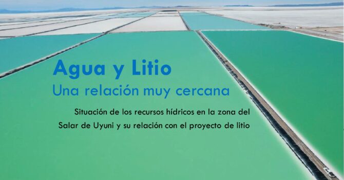 Agua y Litio. Una relación muy cercana (8.2.21) Agua y Litio. Una relación muy cercana (8.2.21)