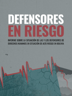 Defensores en riesgo. Informe sobre la situación de las y los defensores de derechos humanos en situación de alto riesgo en Bolivia