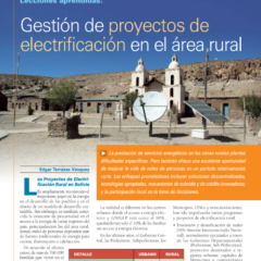 Petropress 6 | Gestión de proyectos de electrificación en el área rural