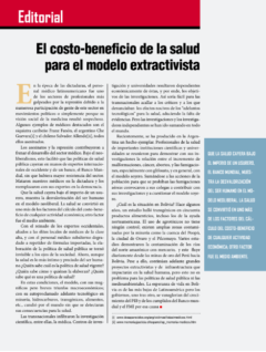 Petropress 22 Editorial | El costo beneficio de la salud para el modelo extractivista