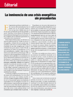 Petropress 24 Editorial | La inminencia de una crisis energética sin precedentes