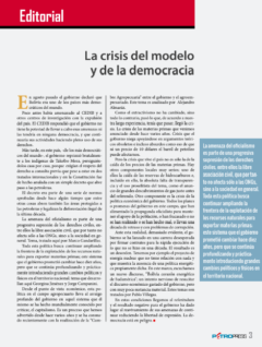 Petropress 35 Editorial | La crisis del modelo y de la democracia