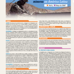 Petropress 10 | Cronología de conflictos mineros en América Latina Abril a mayo 2008