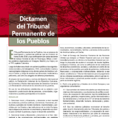 Petropress 11 | Dictamen del Tribunal Permanente de los Pueblos