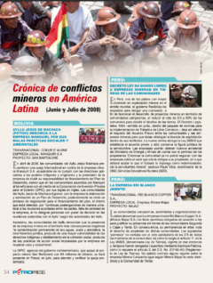 Petropress 11 | Cronología de conflictos mineros en América Latina Junio a julio 2008