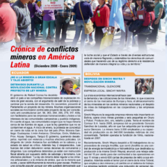 Petopress 13 | Cronología de conflictos mineros en América Latina Diciembre 2008 a enero 2009