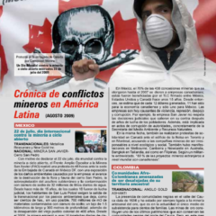 Petropress 16 | Cronología de conflictos mineros en América Latina Agosto 2009